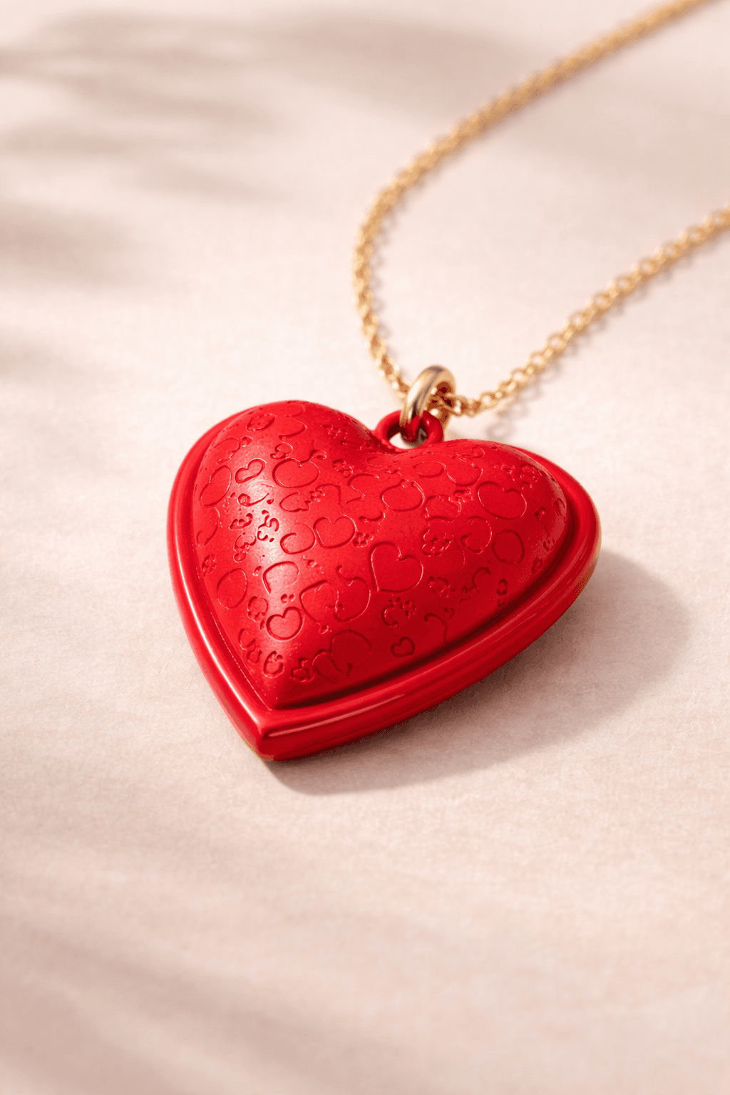 Lumi necklace on cream backdrop